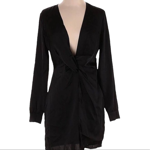 Black Long Sleeve Dress - Picture 2 of 2